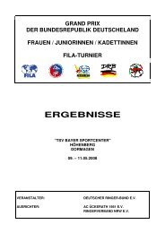 ERGEBNISSE - Ringerverband Nordrhein-Westfalen