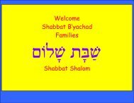 Welcome Shabbat B'yachad Families Shabbat Shalom - Temple Isaiah