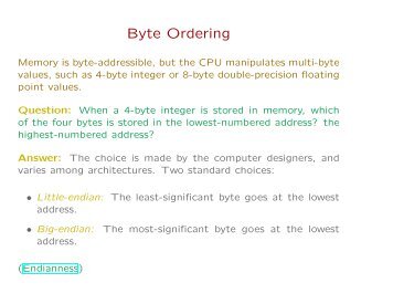 Endian byte order, character & text encodings