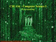 CSE 114 – Computer Science I Lecture 1: Introduction