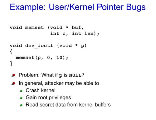 Finding User/Kernel Pointer Bugs with Type Inference