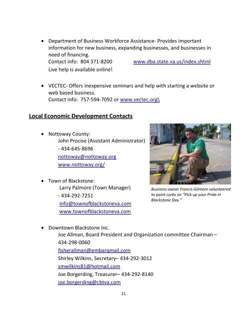Business Recruitment Packet - Downtown Blackstone Inc.