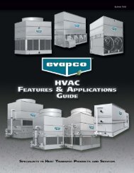 HVAC Features and Applications Guide - Evapco