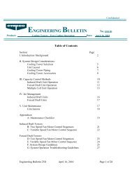 Free Cooling for Cooling Towers Engineering Bulletin