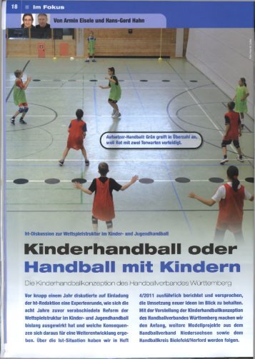 Kinderhandball oder Handball mit Kindern - beim FC Hennef 05