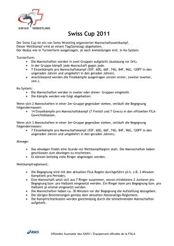 Swiss_Cup_2011_Swiss Wrestling - Reglement_01.pdf - SARV