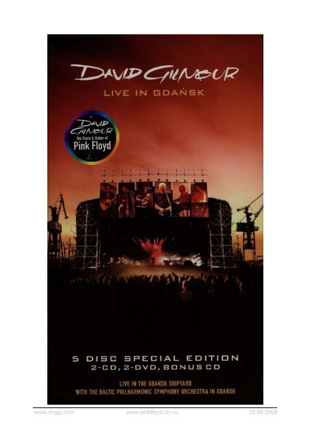 David Gilmour - Live In Gdansk