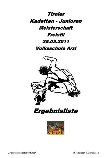 Ergebnisliste