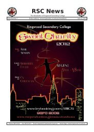 RSC News - Ringwood Secondary College