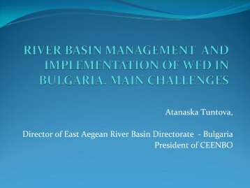 Atanaska Tuntova, Director of East Aegean River Basin ... - INBO