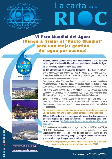 VI Foro Mundial del Agua - RIOB