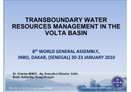 transboundary water resources management in the volta basin - INBO