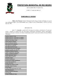 Portaria n.Âº 159/2013 - Prefeitura Municipal de Rio Negro