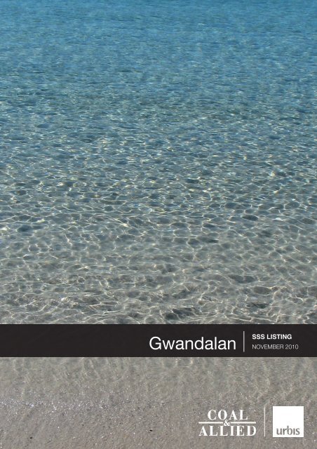 Gwandalan State Significant Site Listing - Rio Tinto Coal Australia