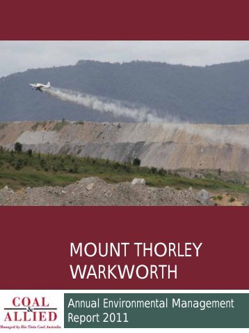 MOUNT THORLEY WARKWORTH - Rio Tinto Coal Australia