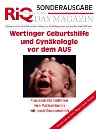 SONDERAUSGABE Wertinger Geburtshilfe und GynÃ¤kologie vor ...