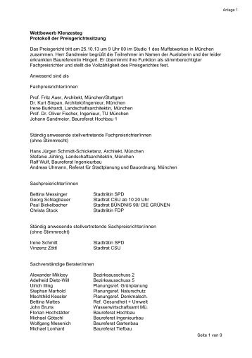 Anlage 1 Protokoll der Preisgerichssitzung vom 25.10.2013 - RIS
