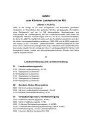 Index Landesrecht Kärnten - RIS