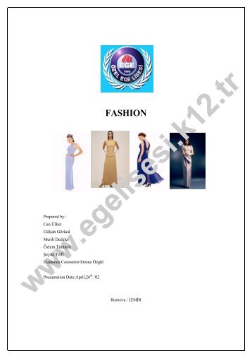 FASHION - Özel Ege Lisesi