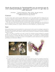 Etude des prÃ©curseurs de l'intentionnalitÃ© avec un ... - Risc - CNRS