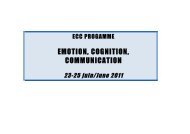 EMOTION, COGNITION, COMMUNICATION - Risc