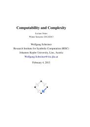 Computability and Complexity - JKU