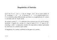 Singularities of Varieties