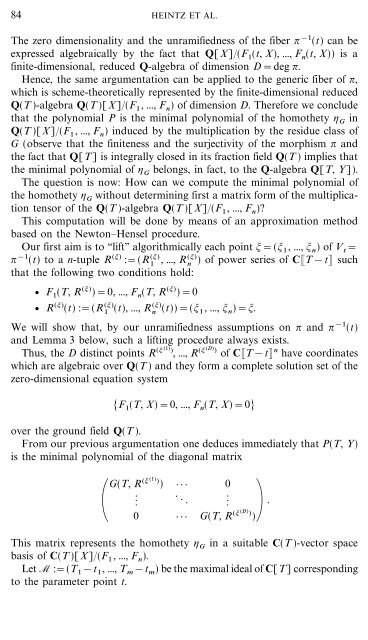 Deformation Techniques for Efficient Polynomial Equation ... - RISC