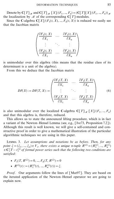 Deformation Techniques for Efficient Polynomial Equation ... - RISC