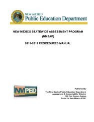 New mexico statewide assessment program (nmsap) 2011-2012