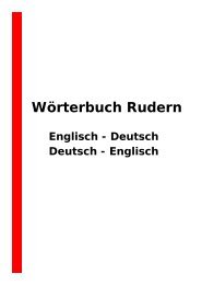 WÃ¶rterbuch EnglischâDeutsch und DeutschâEnglisch