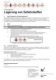 Lagerung von Gefahrstoffen - Fachstelle Risikomanagement ...