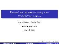 Entwurf und Implementierung eines WYSIWYG - Editors - Risikous