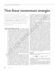 Non-linear momentum strategies - Risk.net