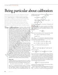 Being particular about calibration - Risk.net