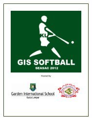 SEASAC Boys Softball Program GIS 2012