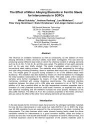 The Effect of Minor Alloying Elements in Ferritic Steels for ...