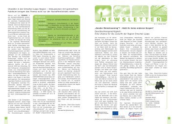 Newsletter Nr. 1 der EQUAL-EP ChanZE