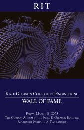 WALL OF FAME - Rochester Institute of Technology