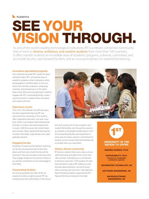 TRANSFER PROSPECTUS - Rochester Institute of Technology