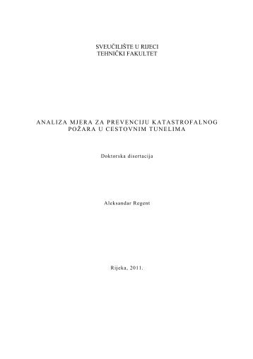 Doktorska disertacija - TehniÄki fakultet u Rijeci - SveuÄiliÅ¡te u Rijeci