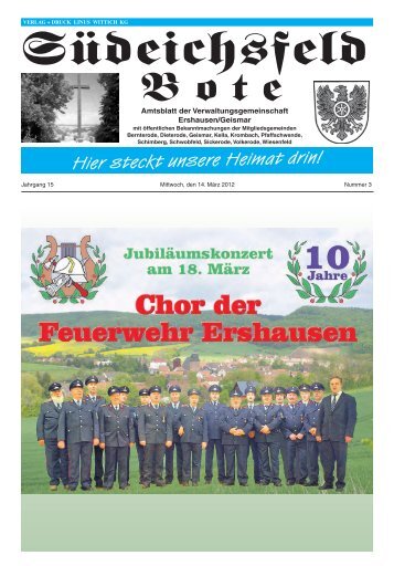 Südeichsfeld Bote - Verwaltungsgemeinschaft Ershausen/Geismar