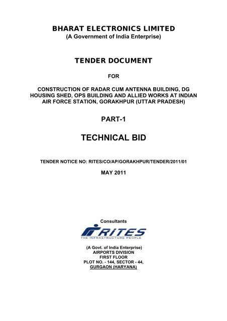 part-1 technical bid - Rites