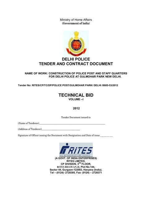 TECHNICAL BID - Rites