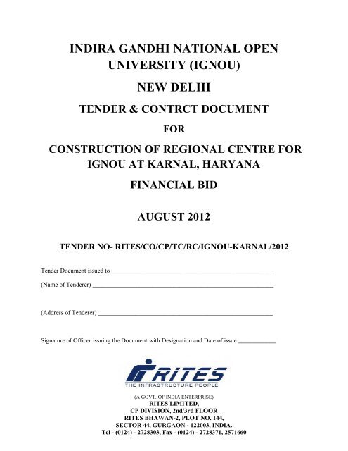 New Delhi Tenders India