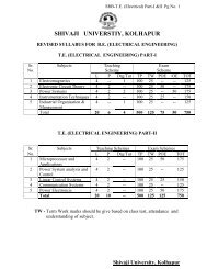 shivaji universtiy, kolhapur - Rajarambapu Institute of Technology