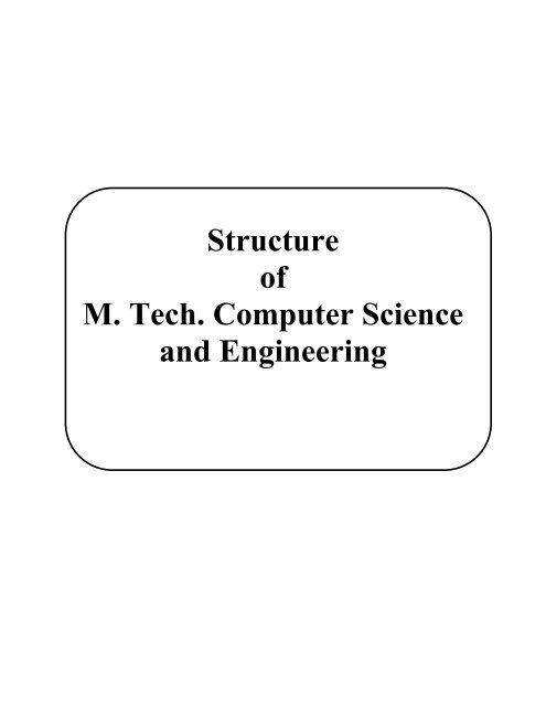 Structure of M. Tech. (Automobile Engineering) - Rajarambapu ...