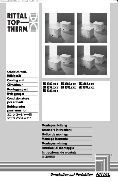 Montagfeanleitung/Bedienungsanleitung / Assembly instruction ...