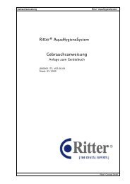 Bedienungsanleitung AHS-System - Ritter Concept GmbH