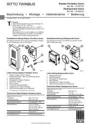 Acero Display-TÃ¼rstation - Ritto